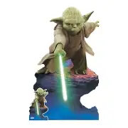 Yoda Lightsaber Official Lifesize and Mini Cardboard Cutout / Standee Star Wars