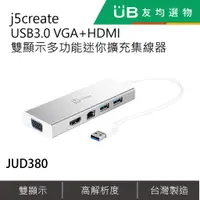 在飛比找蝦皮購物優惠-j5create USB3.0 VGA+HDMI雙顯示多功能