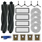 For L20 Ultra and Mop Robot Vacuum Cleaner Main Side Brush HEPA Filters Mop Cloth Dust Bags Accessories As Shown