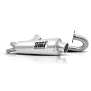 HMF Kymco Mongoose 300 Brushed Full Exhaust Muffler Pipe 2006 2007 2008 2009