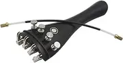Ebony Tailpiece with Rope Fine Tuners Kits Set 3 in 1 Violin Replacement Part for 4/3 4/4 Instrument