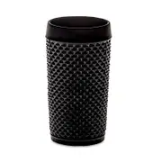 Vista Alegre Bicos Bicolor Black Matte and Gloss Highball, Set of 4