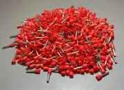 1000Pcs E2512 14AWG 2.5mm² RED Insulated Ferrule Bootlace Terminals Crimp
