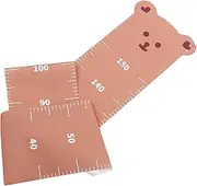 SWOOMEY Height Measurement Wall Sticker Sign Succulent Electrical Outdoor Charming Decoration Miniature Dollhouse Fasteners Small Cable Clips Puppy Photo Prop Frame Marine Vibe Cloth Brown