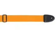Orange Guitar Strap Standard XTR 2 Inch Poly Web Material, Leather Ends