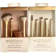 LOT 2 ECOTOOLS Precious Metal Face Blend Sculpt + Brightening Eye Set