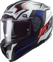 LS2 FF327 Challenger Alloy, full face helmet , color: Black/White/Blue/Red , size: S