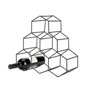 Viski Gunmetal Geo Counter Top Wine Rack