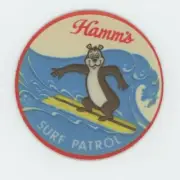 Hamm's Beer COASTER - Surf Patrol Bear - Sky Blue Waters Bier
