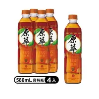 在飛比找momo購物網優惠-【原萃】日式焙香煎茶寶特瓶580ml 4入/組(無糖)