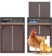 LifeBasis Automatic Chicken Coop Door with Timer Control Open & Close. Open Box.