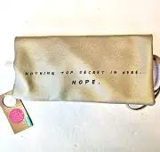Ladies Hidden Flask Clutch Purse Bag with Wine Bladder Gold and Pink NPW London