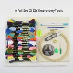 BEGINNERS DIY EMBROIDERY TOOLS EMBROIDERY MATERIAL PACKAGE H