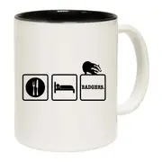 Eat Sleep Badger Mug Cup