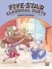 DENNIS ALEXANDER Five-Star CLASSICAL Duets MUSIC BOOK ELEMENTARY PIANO BRAND NEW