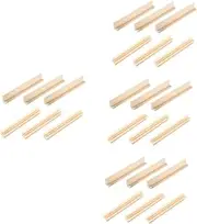 ibasenice 4sets Wooden Base Domino Holders Desktop Stand for Domino Trays Mar Racks Multi-Function Trays 6pcs*4