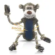 BUYPOW Plush Dog Chew Toys Squeaky Dog Toys Interactive Tug of War Puppy Toys...