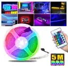3528 RGB 300 LED Strip Lights Bar TV Back Lighting Kit+USB 24 Key Remote