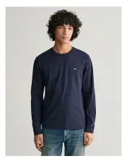 [Gant] Shield Long Sleeve T-Shirt in Evening Blue