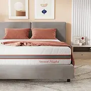 [Sweetnight] Queen Size Mattress, 12 Inch Gel Memory Foam Mattress in a Box for Comfy Sleep, Flippable Mattress with Two Firmness Preference, Motion Isolation