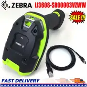 Zebra LI3608-SR00003VZWW Rugged Handheld Digital 1D Barcode Scanner w/ USB Cable