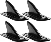 INOOMP 4 Pack Small Fins for Paddleboard Surfboard Fin Stabilizer Plastic Set Wear-Resistant for Stable