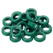 20Pcs Ferrite Toroid Core, Toroid Core 1"ODx0.6"IDx0.3"H Ferrite Rings, Green