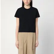 [Moncler] Black T-shirt In Cotton M Black