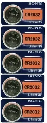 Sony CR2032 CR 2032 3V Button Coin Cell Battery x 5pcs Brand new Genuine EXP2029