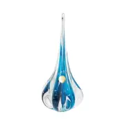 Labone Medium Handmade Drop Glass Centerpiece Colored Hand Blown Murano-Style...