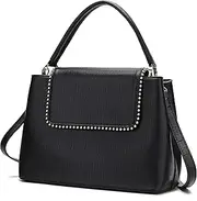 [MKF Collection] MKF Crossbody Satchel Bags for Women – PU Leather Pocketbook Purse, Shoulder Strap – Lady Top Handle Handbag