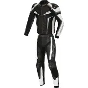 Mille Black White 2PC Leather Motorcycle Suit