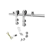 Rolltrak Glass Door Round Top Mount Track Set
