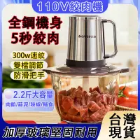 在飛比找蝦皮商城精選優惠-110V多功能絞肉機 電動料理機 食物打碎機 3L大容量攪肉