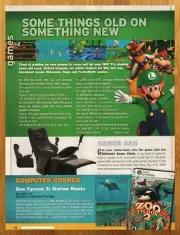 2006 Nintendo Wii/Zoo Tycoon 2 Marine Mania PC Print Ad/Poster Mario Luigi Art