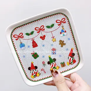 東京迪士尼 2023 聖誕節限定 米奇 精靈 點心盤 盤子 蛋糕盤 小碟子