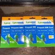 Lycamobile SIM Card 4 Standard / Micro/ Nano Sizes Select Your Plan