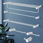 ACA SS304 Bath Towel Rack Rail Toilet Paper Roll Hook Holder Chrome Polish Round