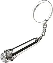 [LIFKOME] Microphone Keychain Pendant Charm for Handbags Vintage Decorative Key Ring Unique DIY Accessory for Bags and Chic Keychain for Women