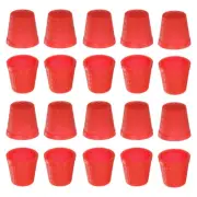100pcs Sewing Thimble Plastic Sewing Thimble Finger Protector, Red