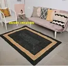 Rug Farmhouse Jute Hand Woven Rectangle Runners Area Rug Jute Carpet Boho Rug