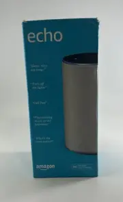 Amazon Echo (2nd Generation) Smart Speaker with Alexa - Heather Gray Fabric NIB