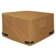 Square Fire Pit Cover - Waterproof 600D Heavy Duty Cover Premium Patio Outdoo...