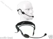 Black ME3 Big Dynamic Microphone Headset For Shure Wireless 4Pin Mini TA4F Mics