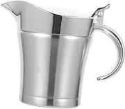 iplusmile Stainless Steel Sauce Pot 500ml Condiment Container for Home Restaurant Use