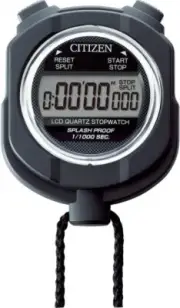 CITIZEN Digital Stopwatch 055 Black 8RDA55-002 LCD QUARTZ Stop Watch Japan