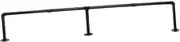 Amosfun Wardrobe Hanging Rail Clothes Hanger Rack Heavy Duty Industrial Black Wall Mount Space Saver