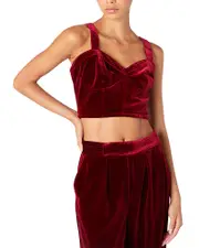 Blank Nyc Velvet Bustier Top