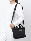 Marc Jacobs Quilted Nylon Tote Black Satchel Crossbody Bag , 2 Way MSRP $225