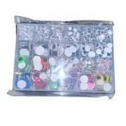 Googly Eyes - Massive Lot in Storage Container - Multi Color, Multi Sized - Arts